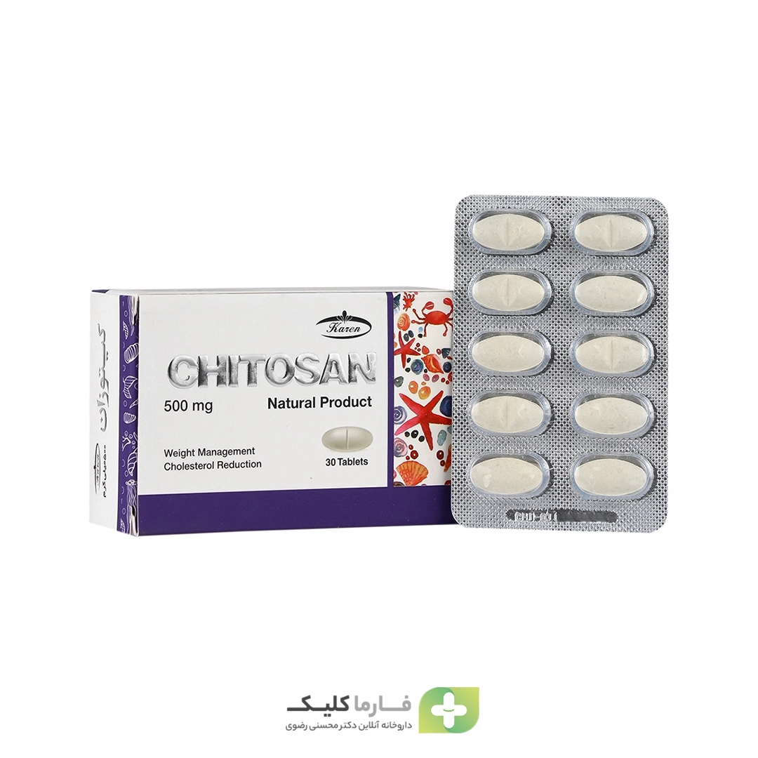 Chitosan 500 mg 30 tablets